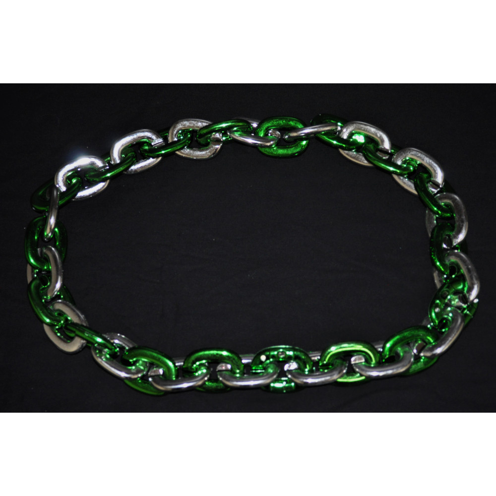 GREEN AND SILVER LIGHT UP CHAIN