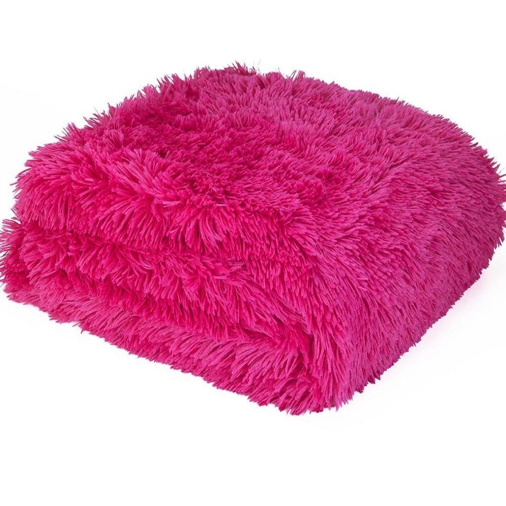 280 Fluffie - Berkshire 280GSM Fluffie Throw blanket 50"x60" (Pink)