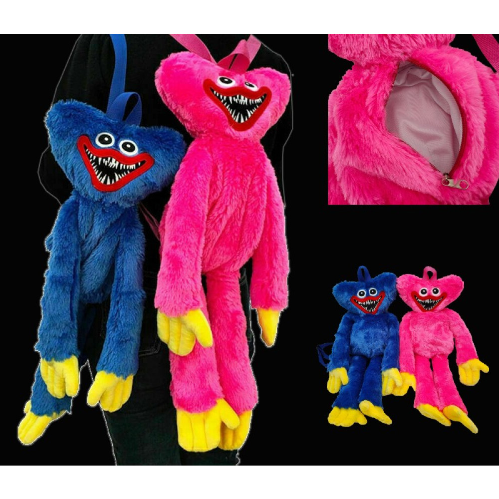 17" ASSORTED COLOR HUGGY WUGGY PLUSH BACKPACK (1 PIECE)