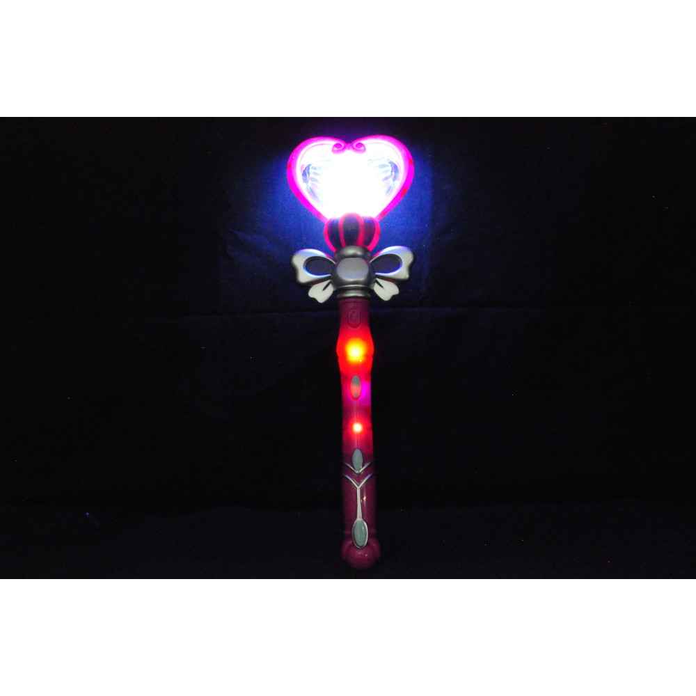 HEART SHAPED LED SPINNING WAND 