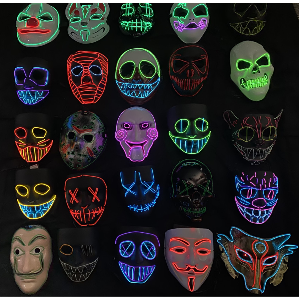  EL WIRE MASK  ASSORTMENT