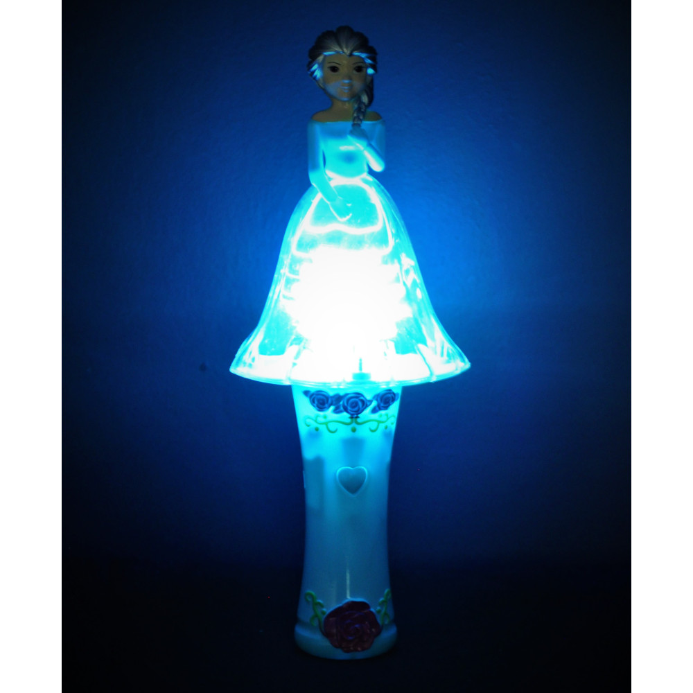 SNOW PRINCESS SPINNING LED WAND