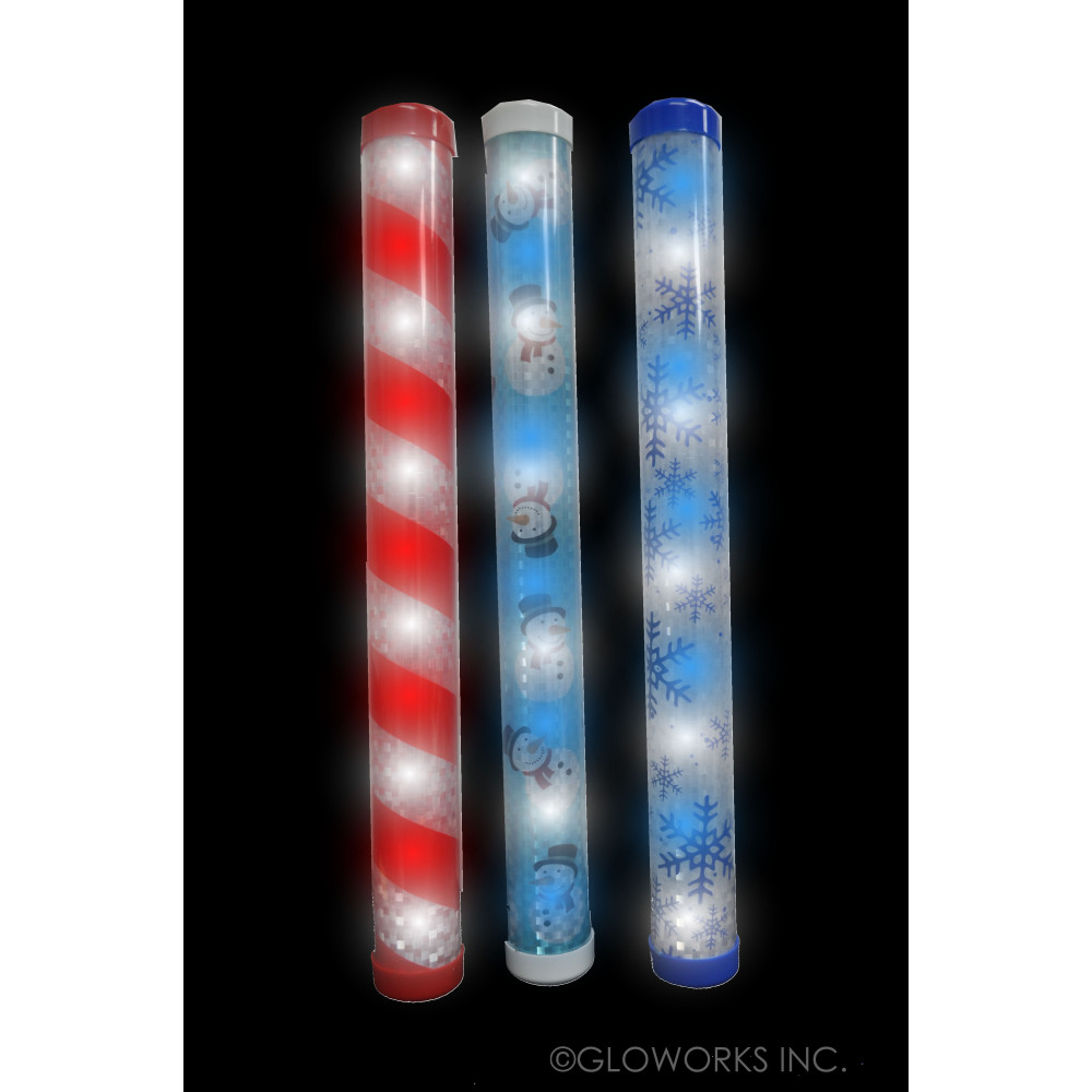LED ASSORTED STYLE CHRISTMAS BATON (1 PIECE)