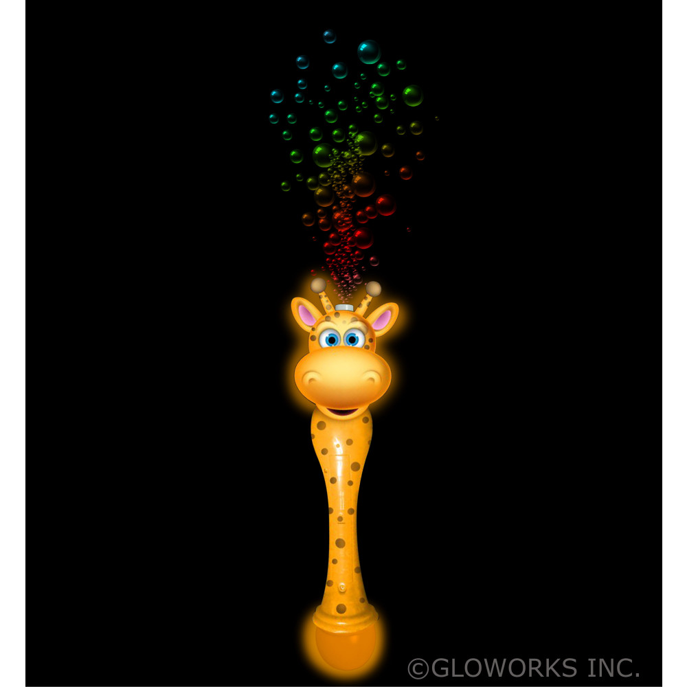 13" GIRAFFE LED LED BUBBLE WAND (1 PIECE)