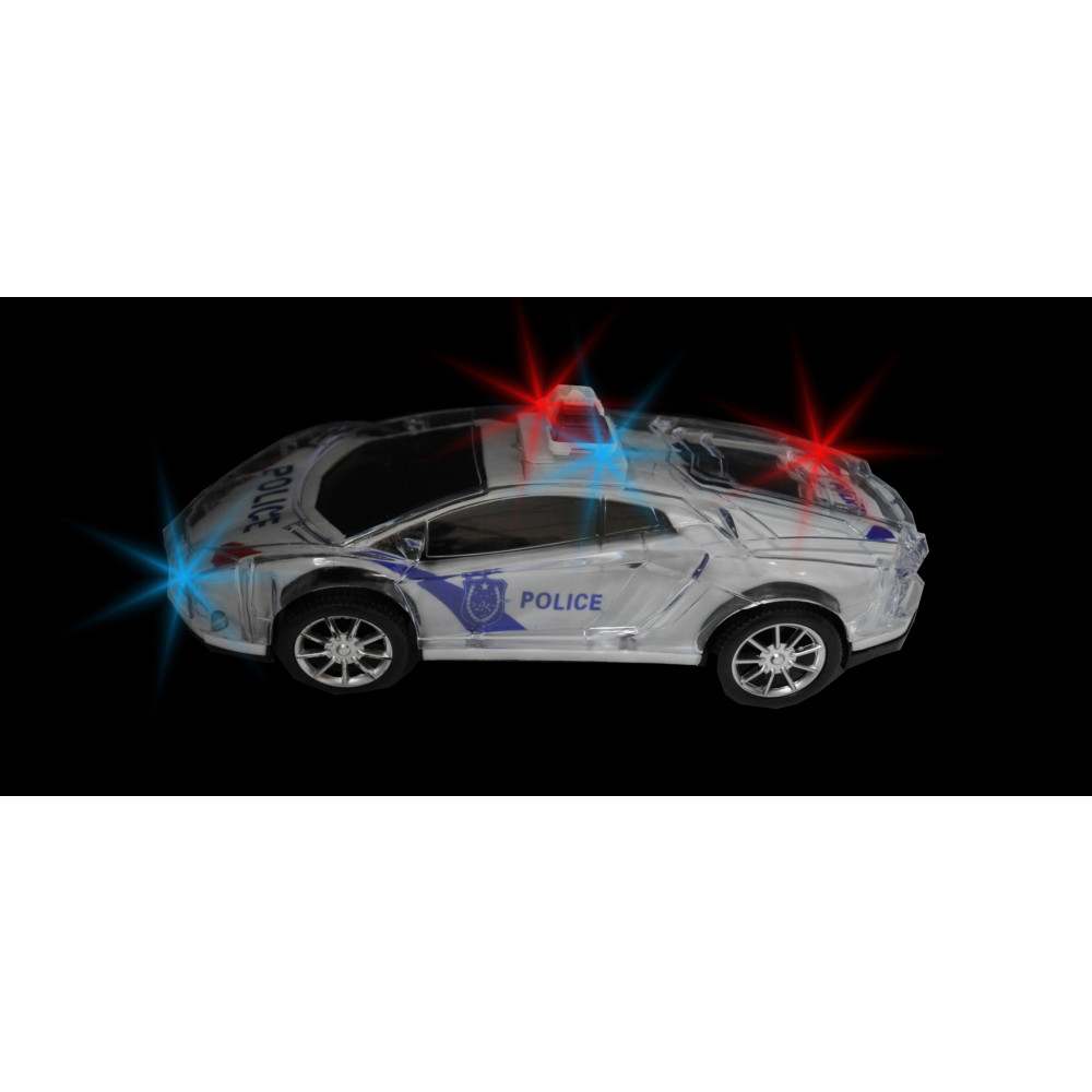 9" MOVING FLASHING TOY CAR (1 PIECE)
