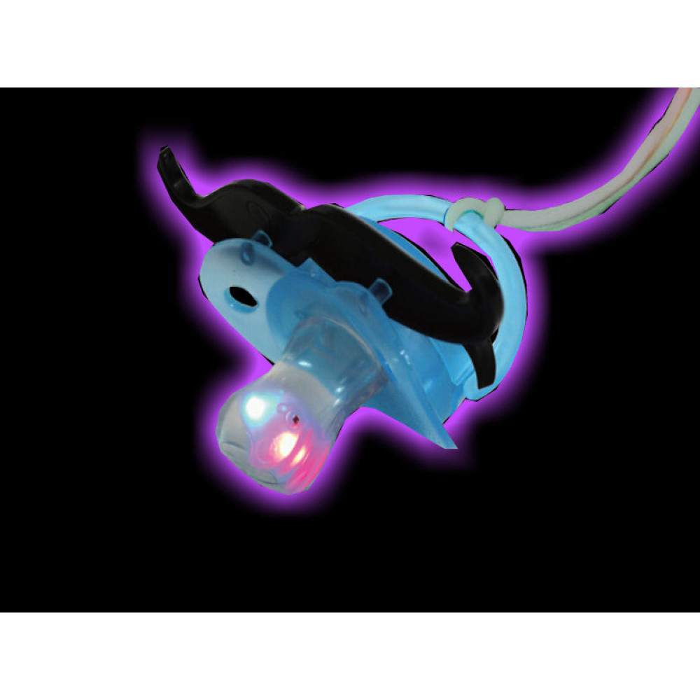 FLASHING PACIFIER WITH MUSTACHE