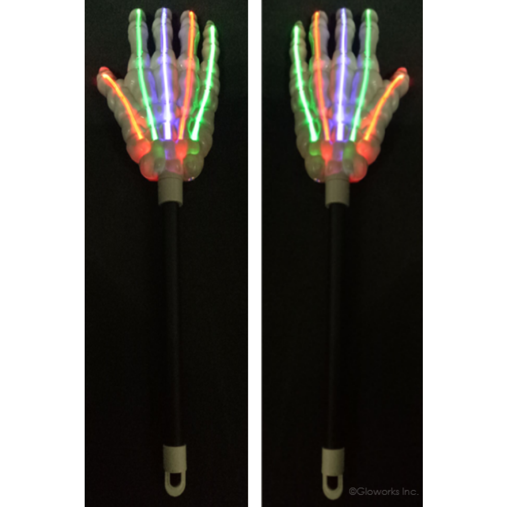 22'  JUMBO LED SKULL HAND WAND (1 PIECE)