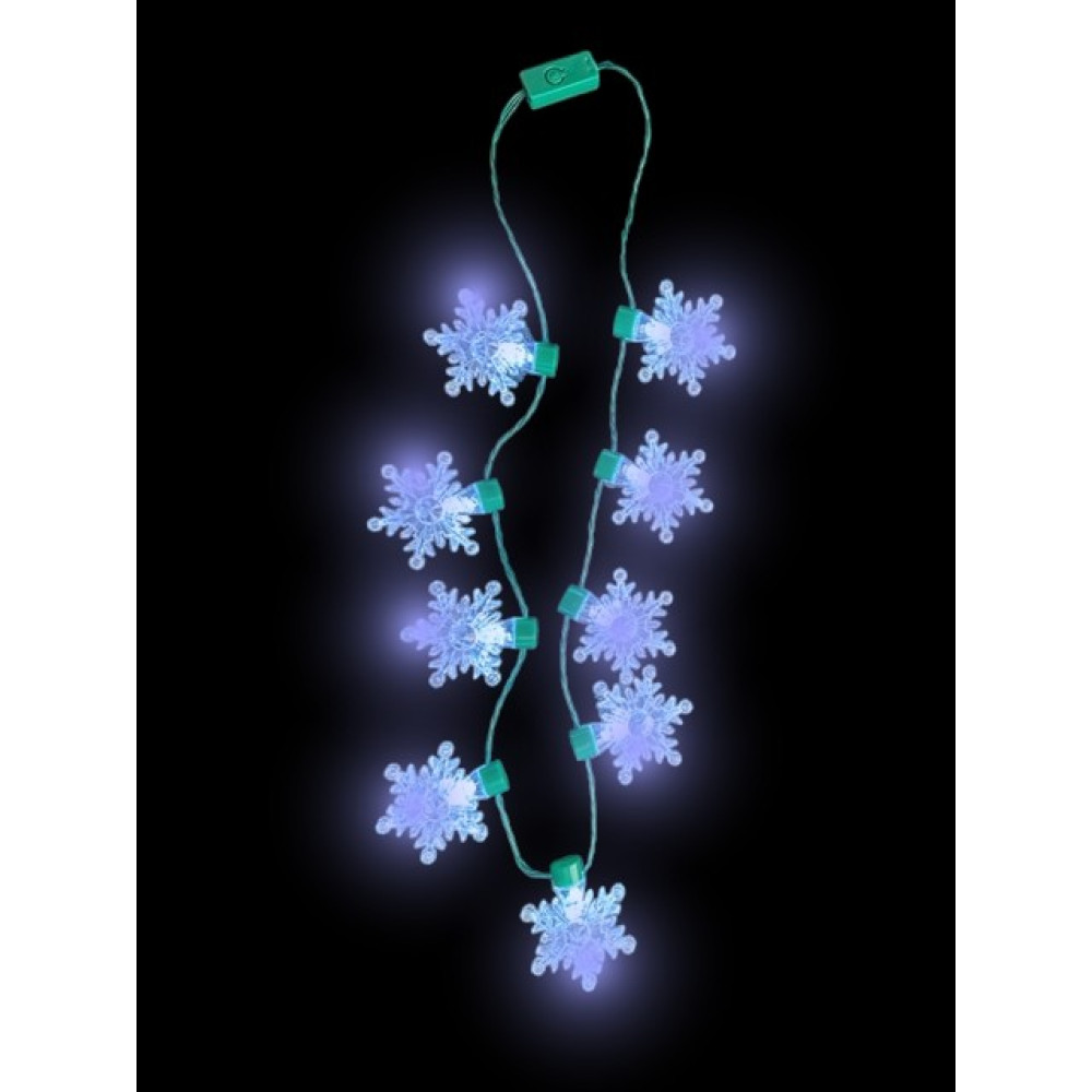 LED SNOWFLAKE CHARM NECKLACE (1 PIECE)
