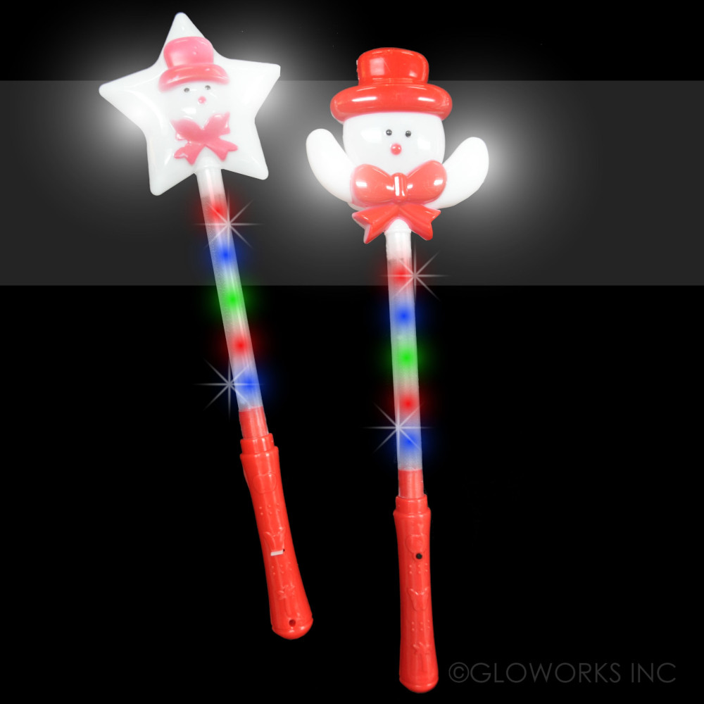 15" ASSORTED SNOWMAN WAND (1 PIECE)