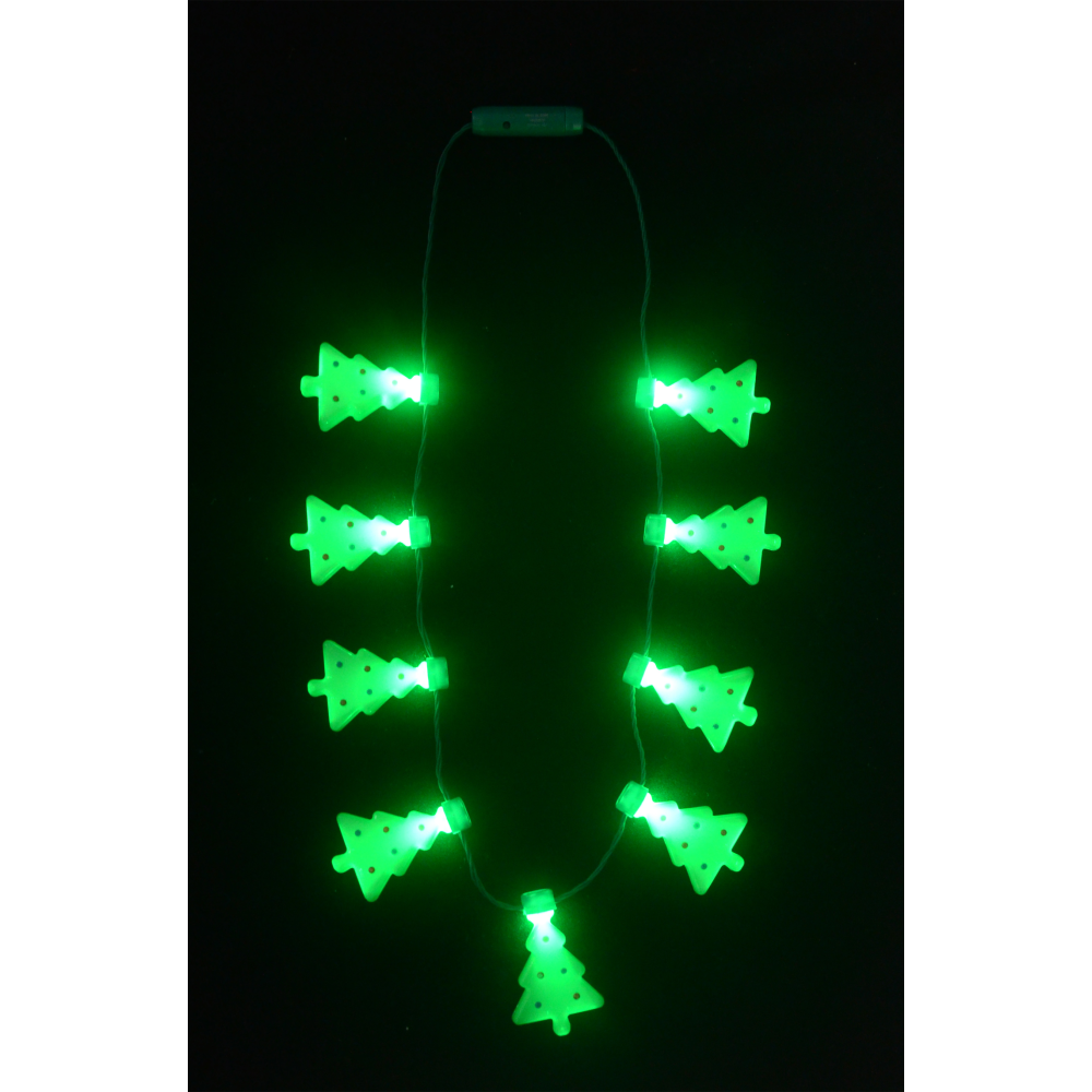 19" LED CHRISTMAS TREE CHARM NECKLACE (1 PIECE)