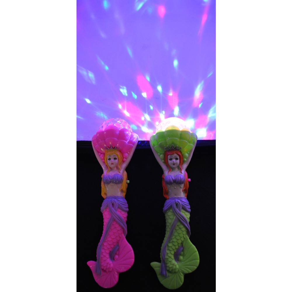 LED DISCO WAND WITH MERMAID HANDLE (1 PIECE)