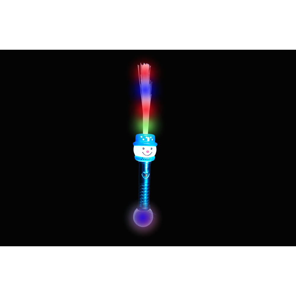 LED FIBER OPTIC SNOWMAN WAND (1 PIECE)