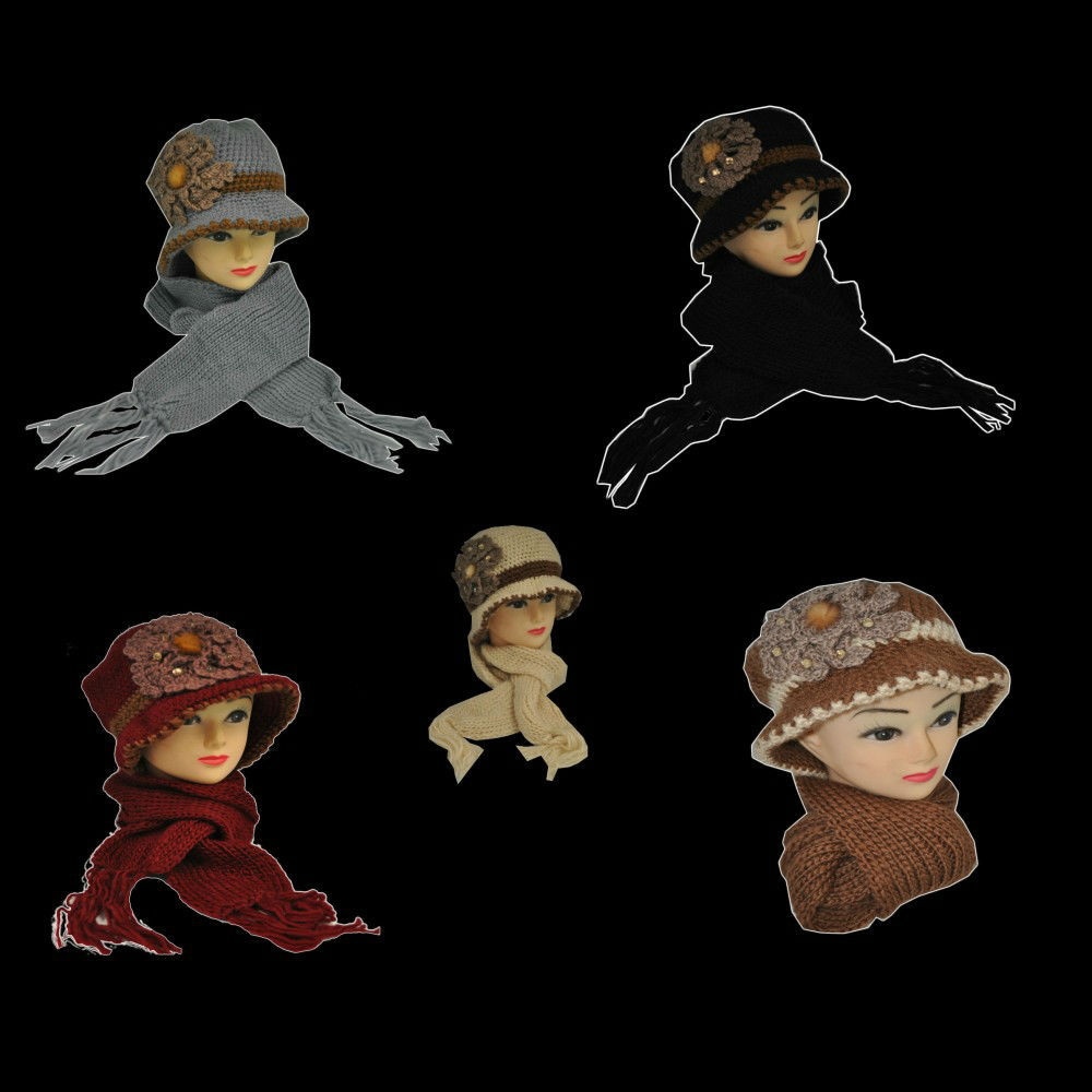 ASSORTED STYLE KNIT HAT/SCARF SET