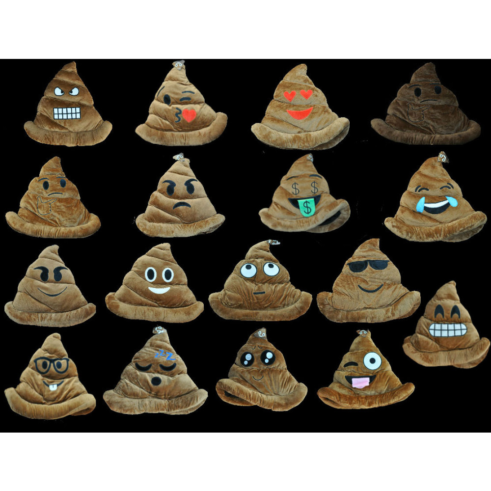 NON-FLASHING ASSORTED STYLE POOP EMOJI HAT (1 PIECE) 