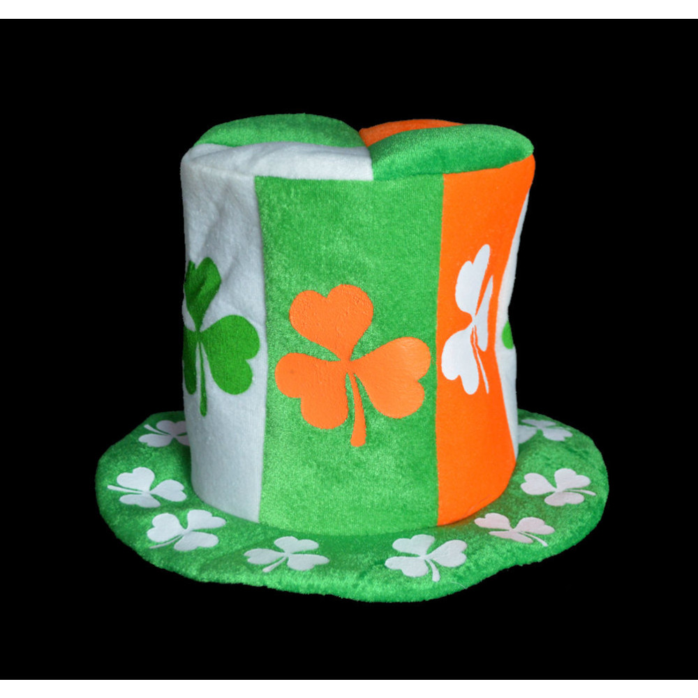 NON-FLASHING ST PATRICK'S DAY TOP HAT (1 PIECE)