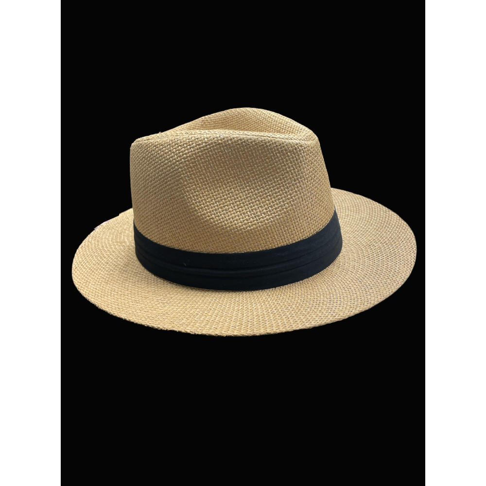 STRAW FEDORA HAT (1 PIECE)