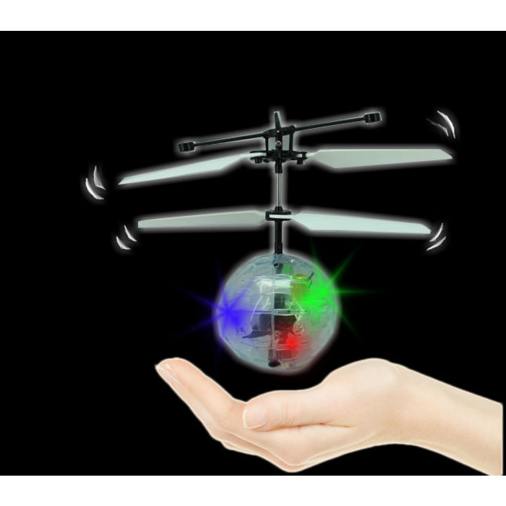 FLYING HOVER PROPELLER BALL WITH LED FLASHING LIGHTS (1 PIECE)