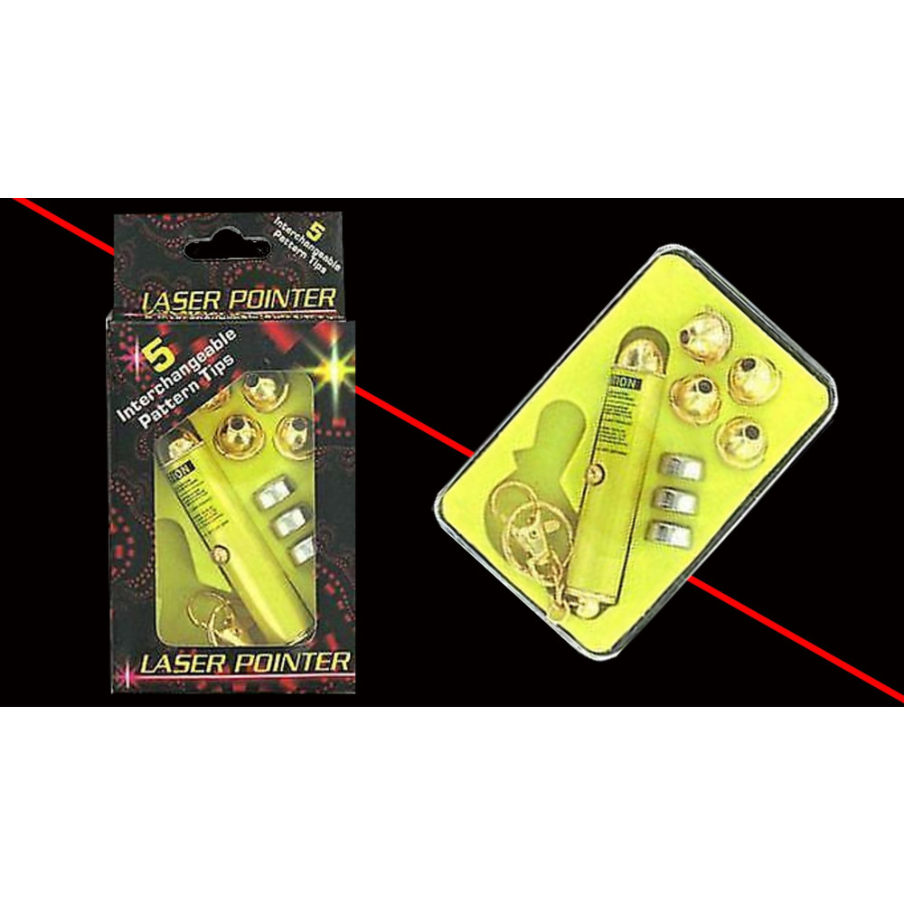 LASER POINTER - 5 HEADS (1 PIECE)