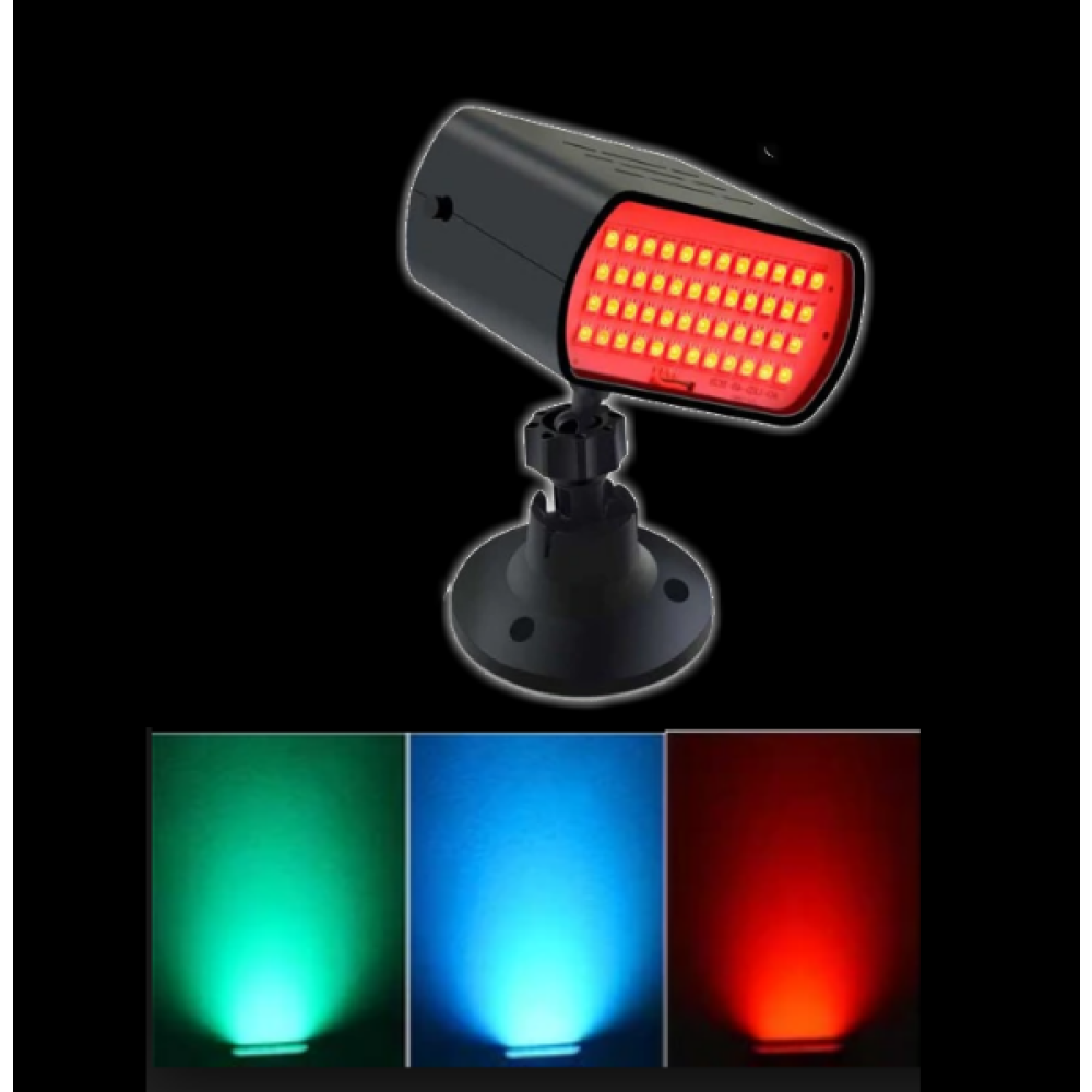 RED/GREEN/BLUE LED SOUND ACTIVATED STROBE LIGHT (1 PIECE)