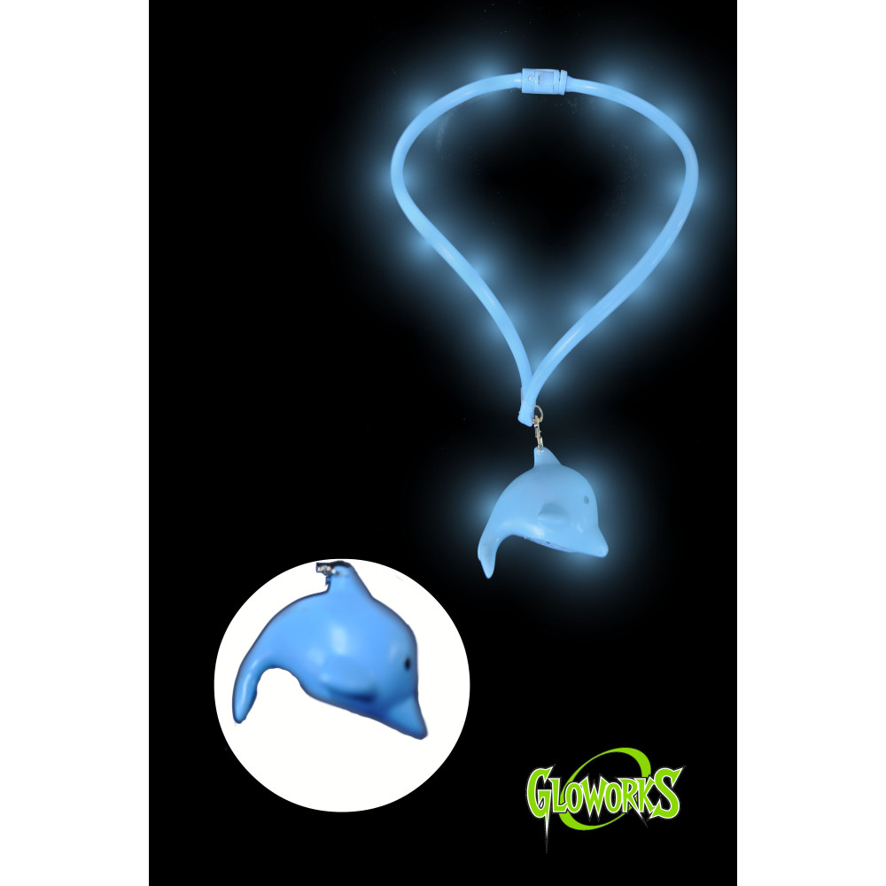 DOLPHIN FLASHING LANYARD - BLUE (1 PIECE)