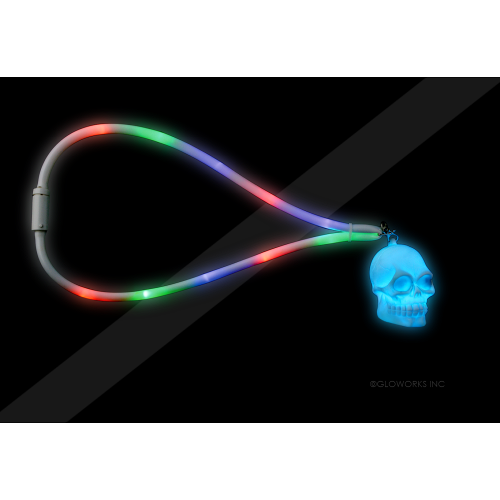 SKULL HEAD FLASHING LANYARD (1 PIECE)