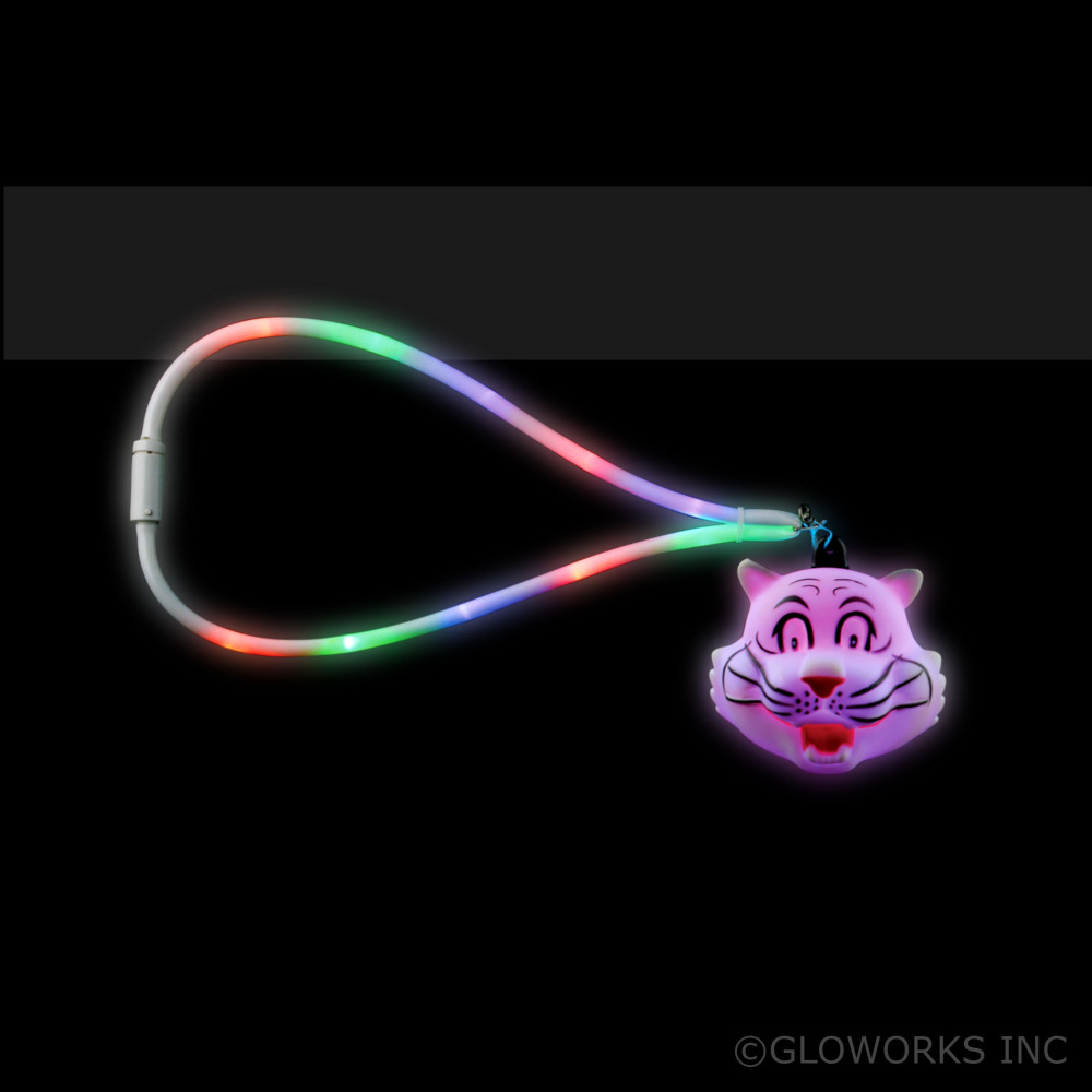 WHITE/BLACK FLASHING TIGER LANYARD (1 PIECE)