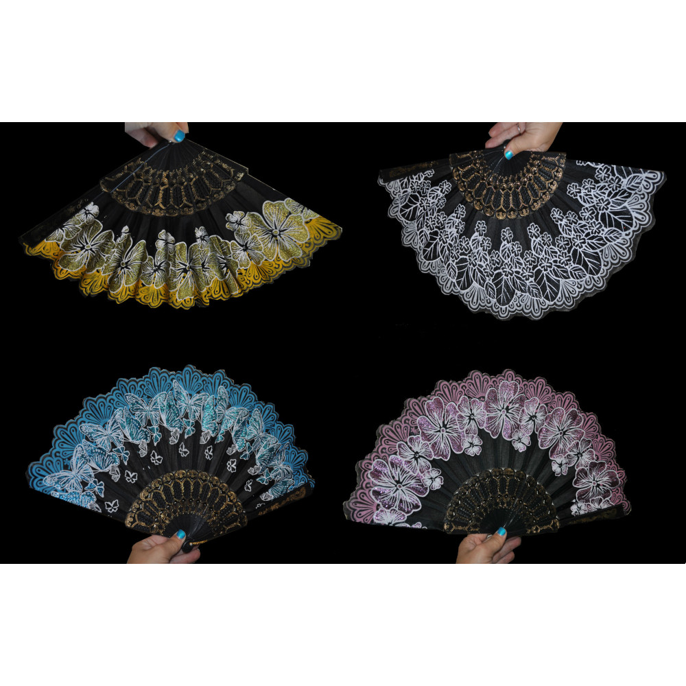 Assorted Designs Fancy Fans (1 PIECE)