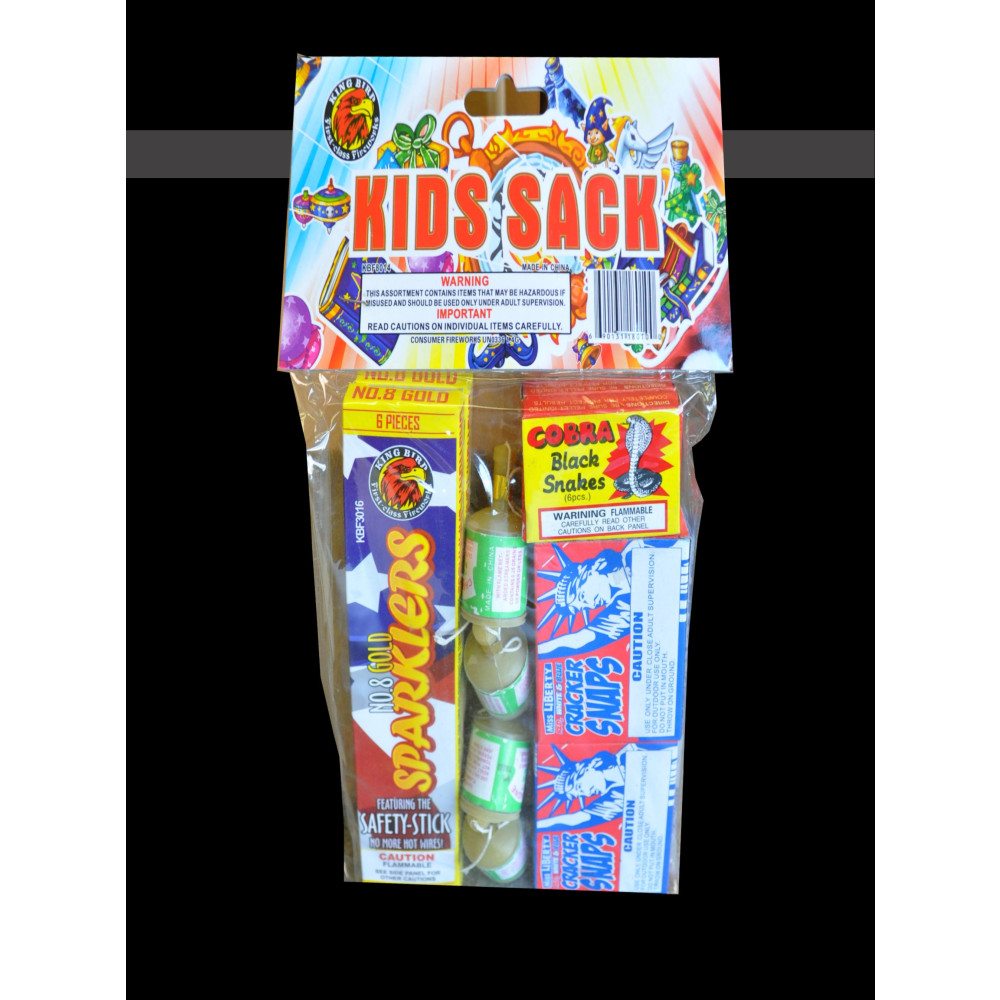 KIDS SACK FIREWORKS ASSORTMENT (1 PACK)