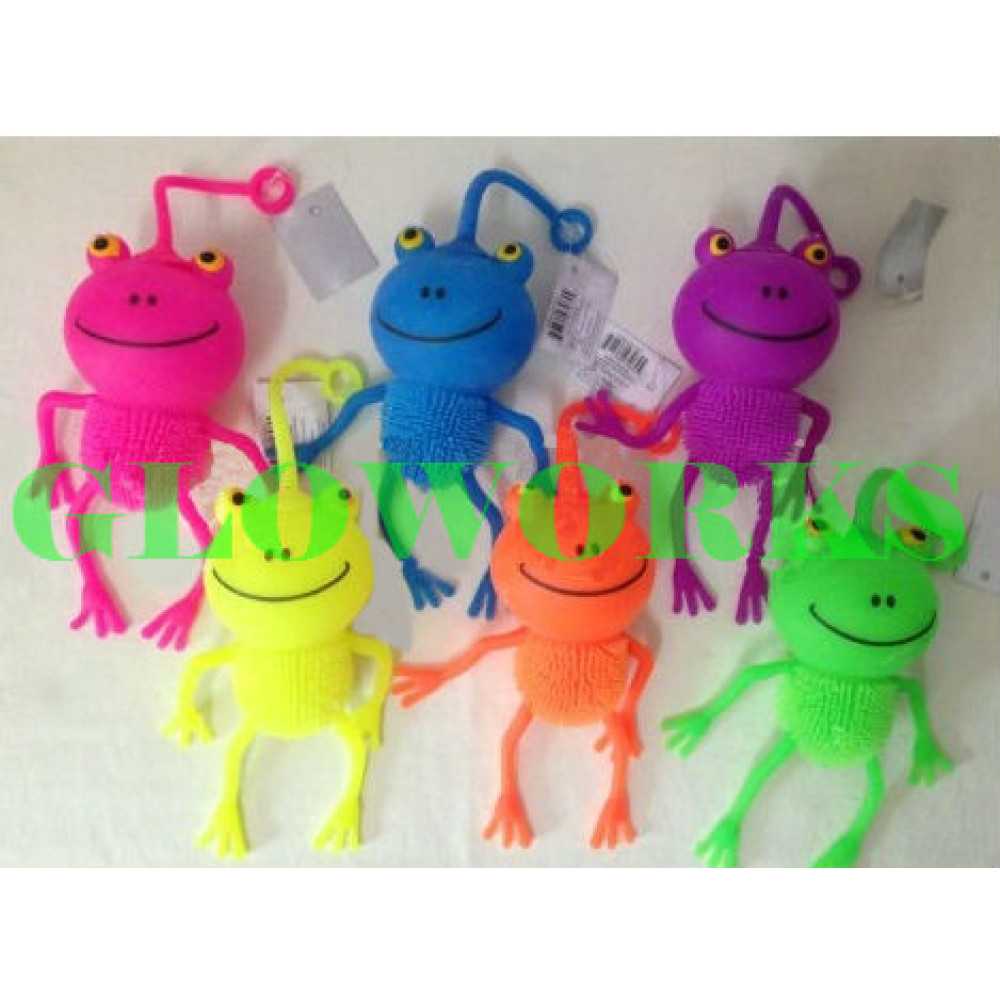 FLASHING FROG PUFFER- ASST. COLORS (1 PIECE)