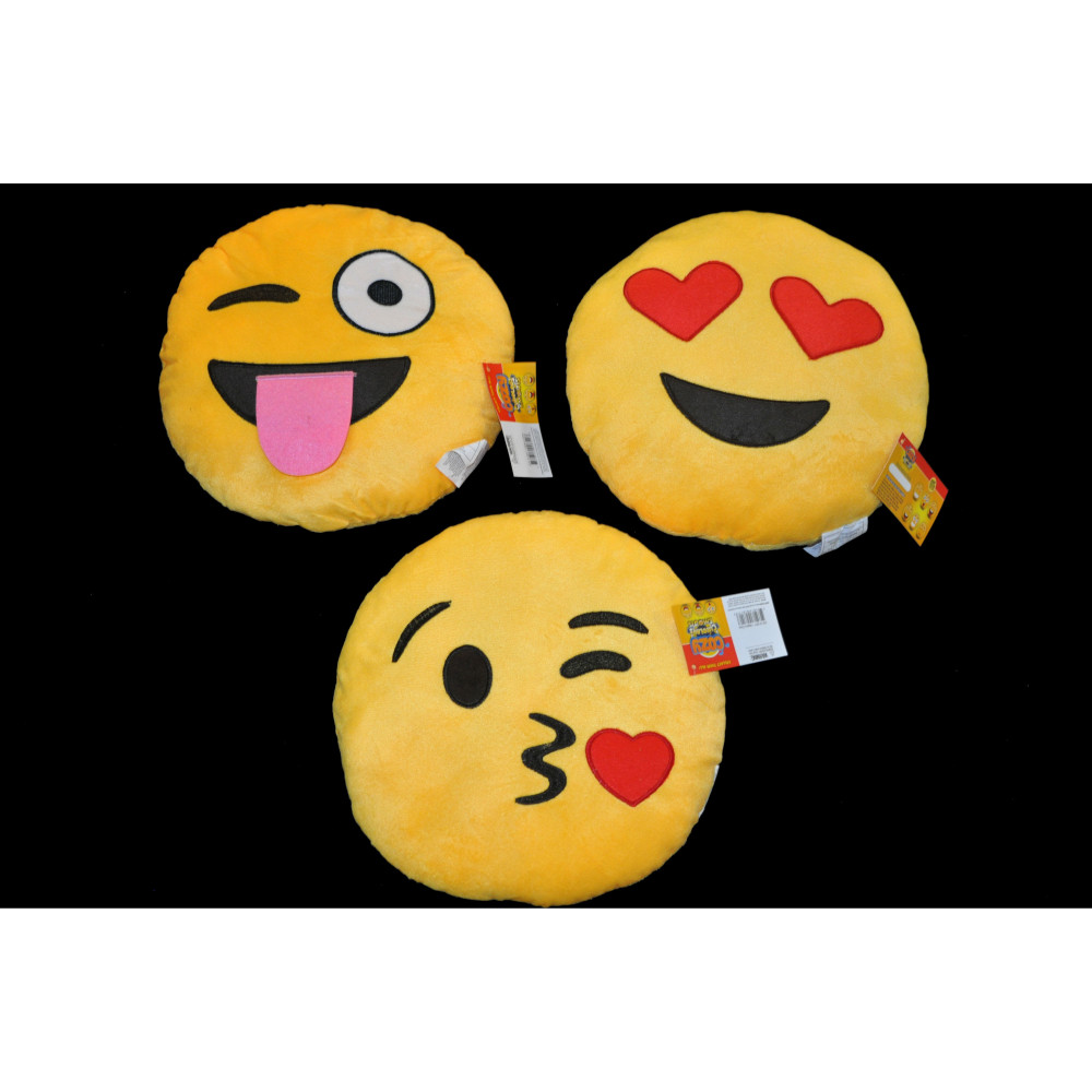 ASSORTED 12" STYLE EMOJI PILLOW (1 PIECE) 