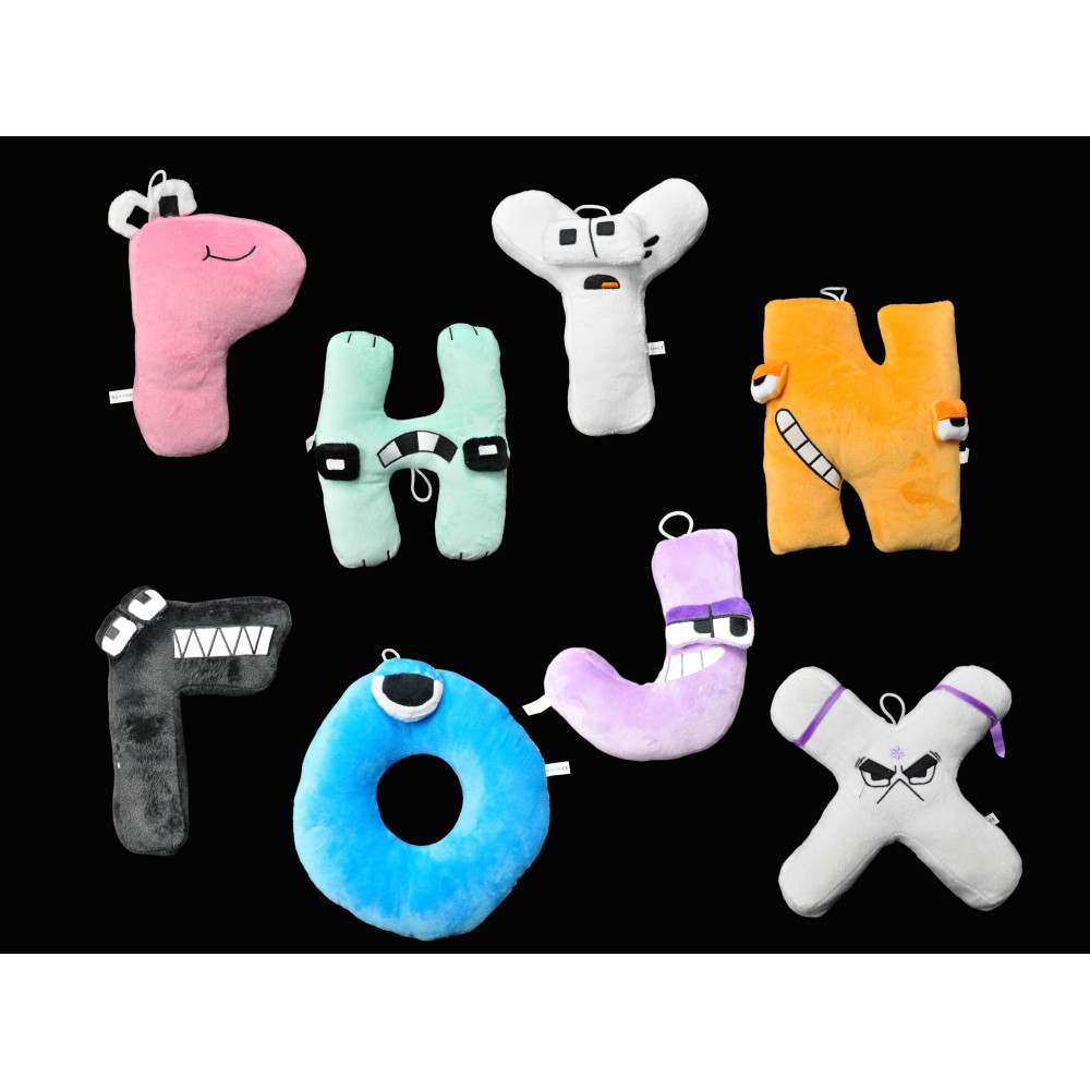 7.5" PLUSH ASSORTED ABC LETTERS (1 PIECE)