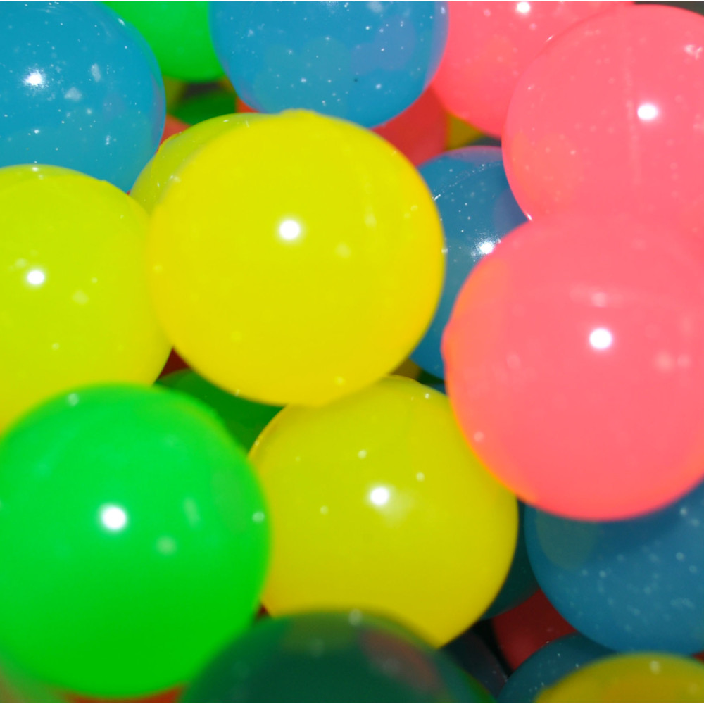 1" GLOW IN THE DARK RUBBER BOUNCY BALLS (100 PIECES/BAG)