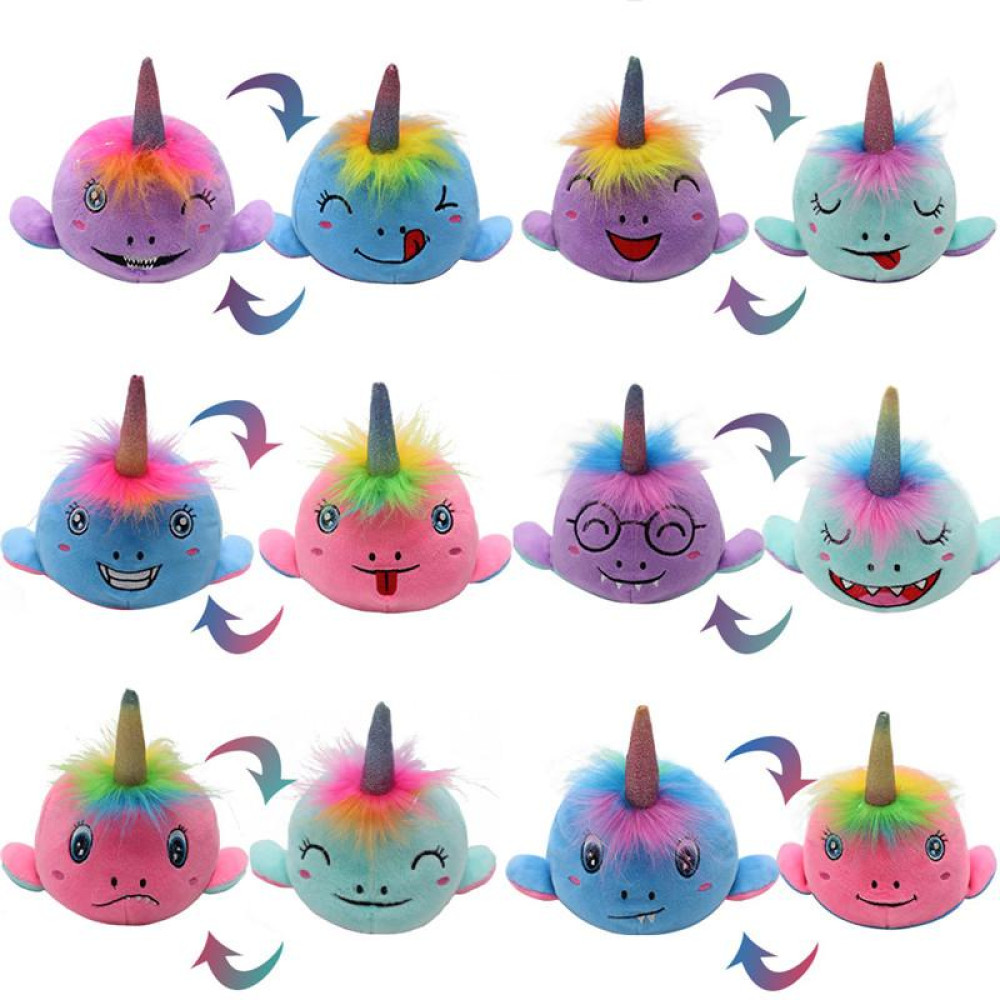 REVERSIBLE PLUSH NARWHAL