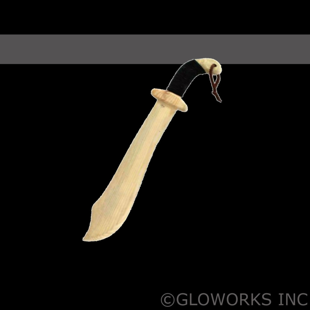 HAND CARVED WOODEN PIRATE SWORD (1 PIECE) 