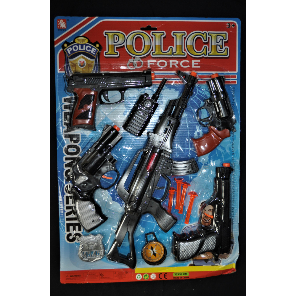 POLICE FORCE TOY GUN SET