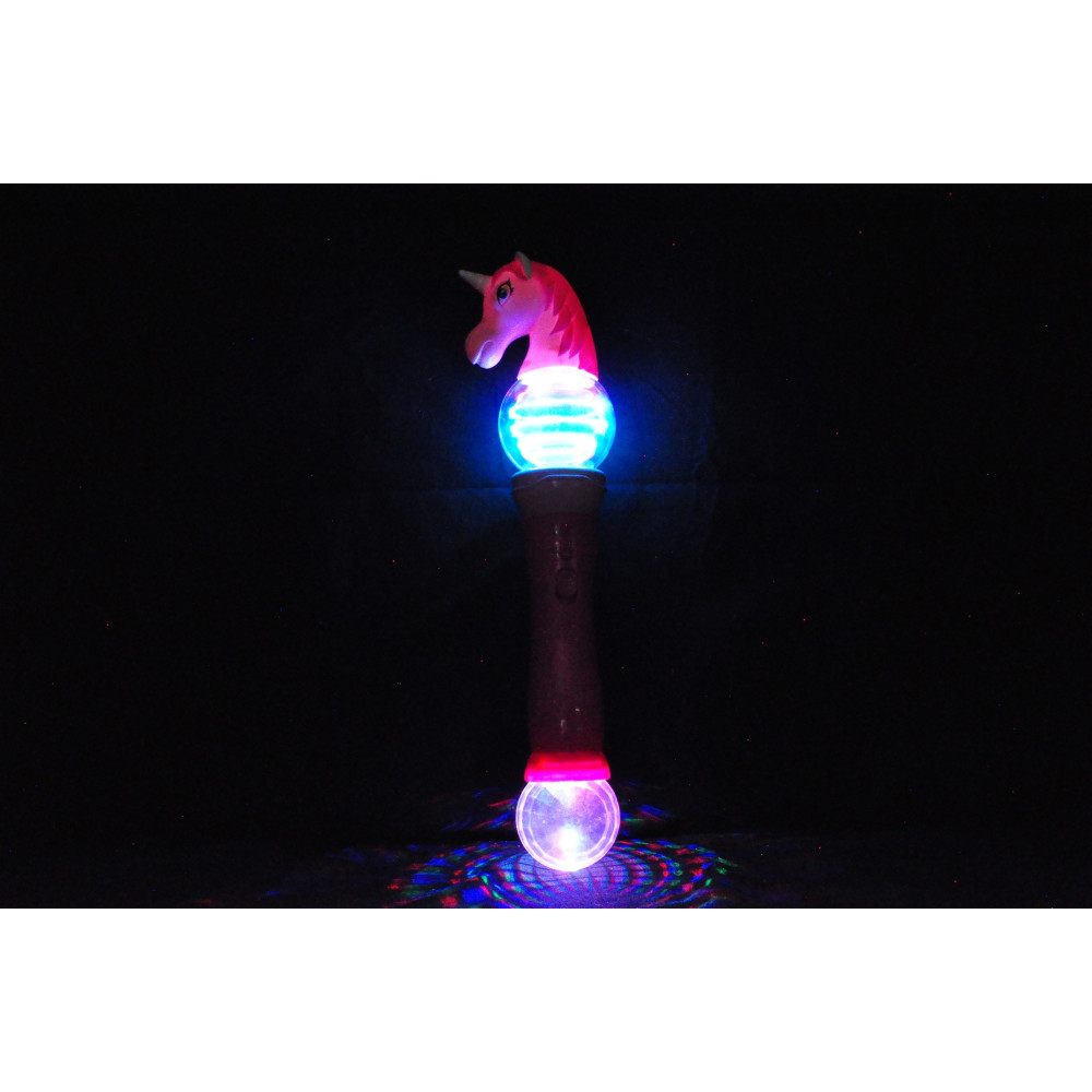 LED SPINNING UNICORN WAND 