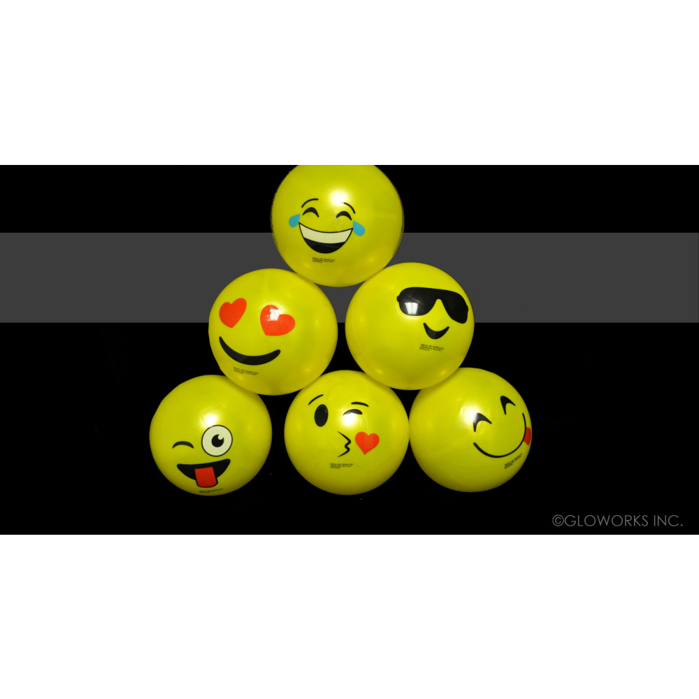 9" ASSORTED STYLE EMOJI BALLS (1 PIECE)
