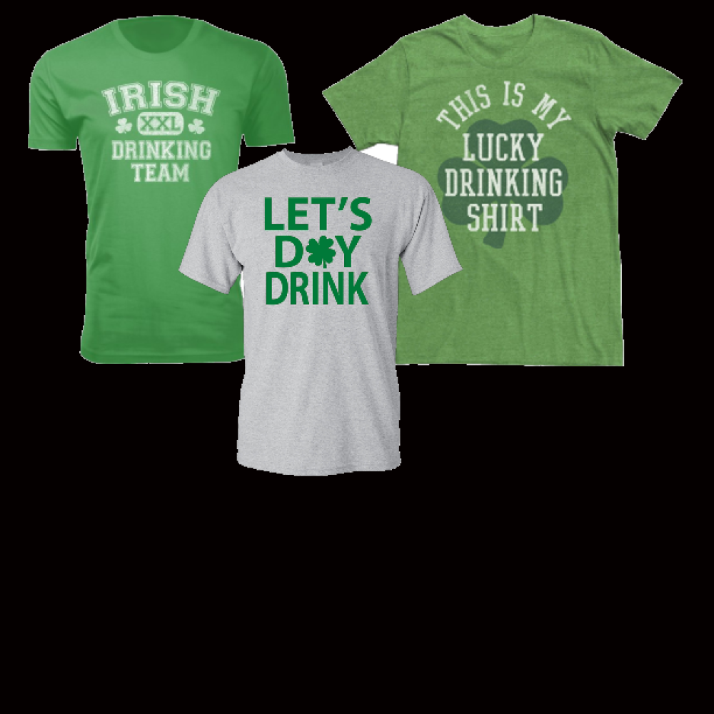 3 PIECE ASSORTED ST. PATRICK'S DAY T-SHIRTS SIZE SMALL 