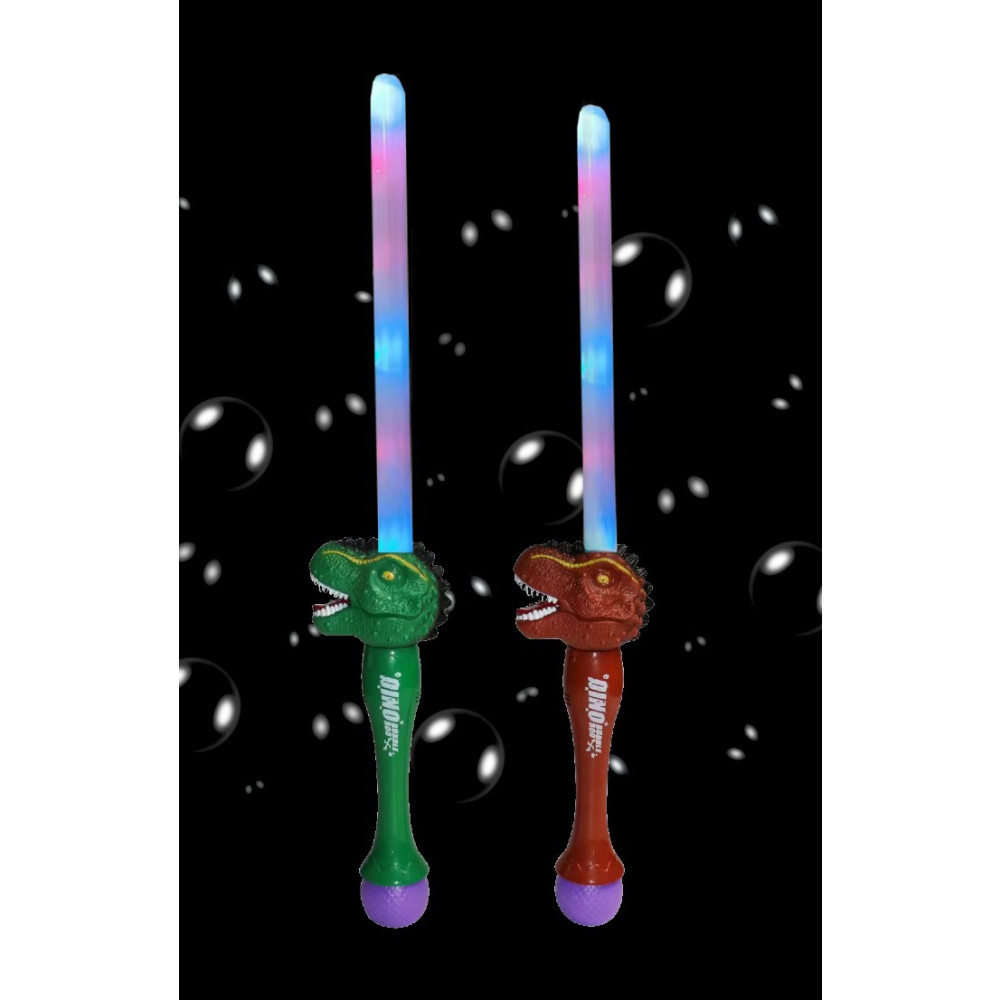 LED DINOSAUR BUBBLE SWORD (1 PIECE)