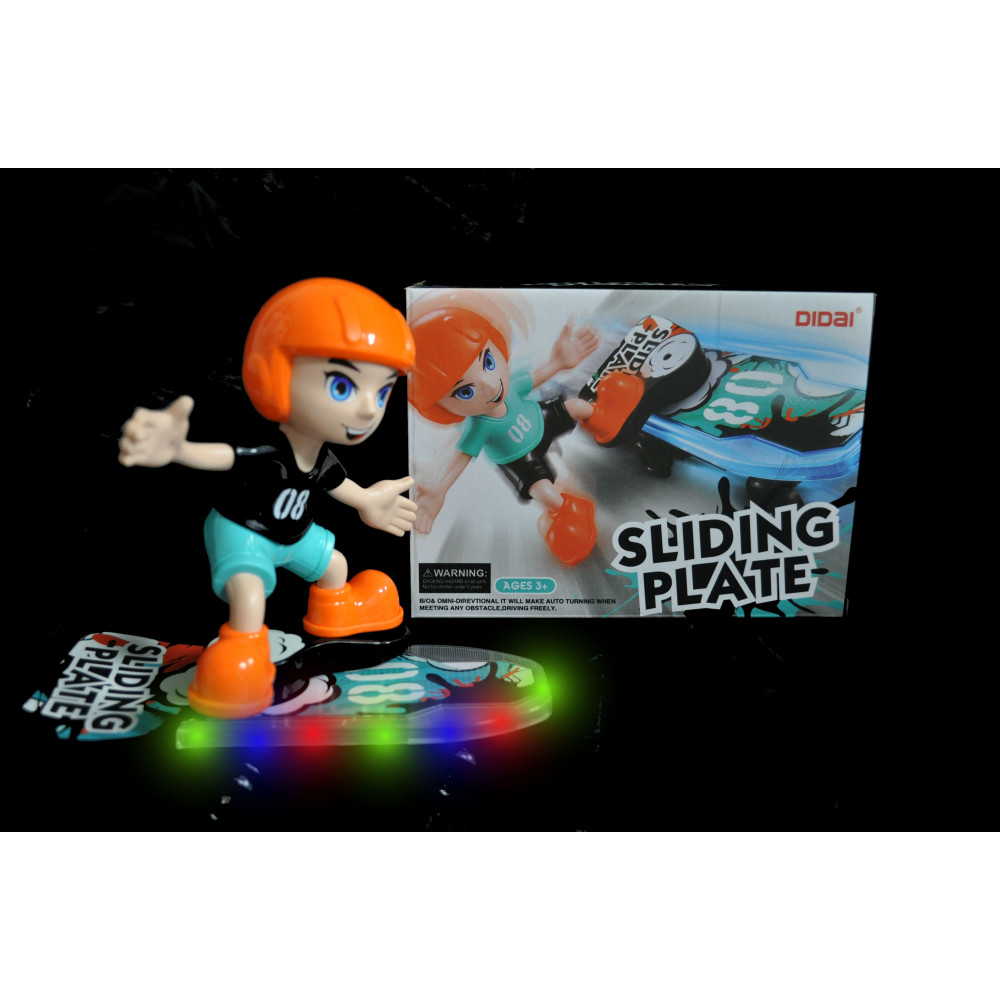 KID ON LED SKATEBOARD WITH LIGHTS AND MUSIC (1 PIECE)
