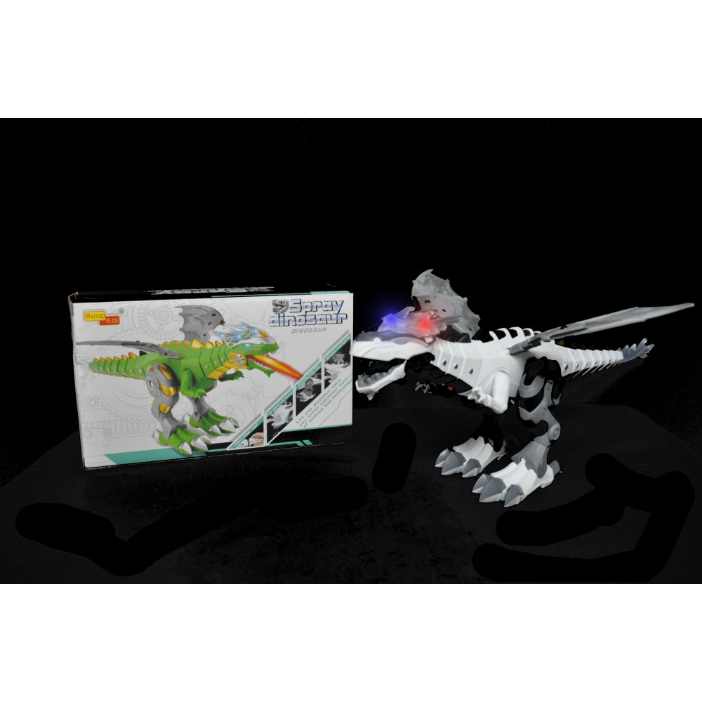 LED FLASHING WALKING DINOSAUR WITH SOUND AND FIRE BREATHING WATER VAPOR EFFECT (1 PIECE)