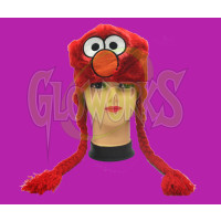 Elmo Red Fuzzy Laplander Hat (1 PIECE)