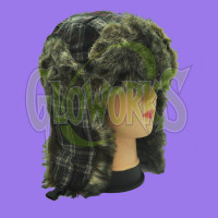 WINTER HAT - LAPLANDER FUZZY PLAID - ASST. COLORS (1 PIECE)
