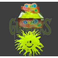 4" FLASHING SMILEY FACE PUFFER BALL (1 PIECE)