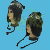KNIT HAT WITH EAR COVERS - ASSORTMENT #2 (1 PIECE)