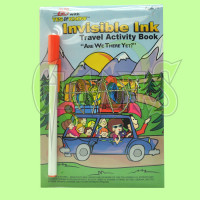 INVISIBLE INK TRAVEL ACTIVITY BOOK (1 PIECE)