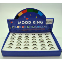 ASSORTED PATTERNS MOOD RINGS (1 DISPLAY OF 36)