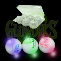 FLASHING GOLF BALLS - ASST. COLORS (6/PACK)