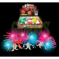 FLASHING BUG EYE PUFFER ALIEN - ASST. COLORS (1 PIECE)