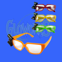 NEON COLORS NON-FLASH EYEGLASSES WITH BOW - ASSORTED COLORS (1 PIECE)